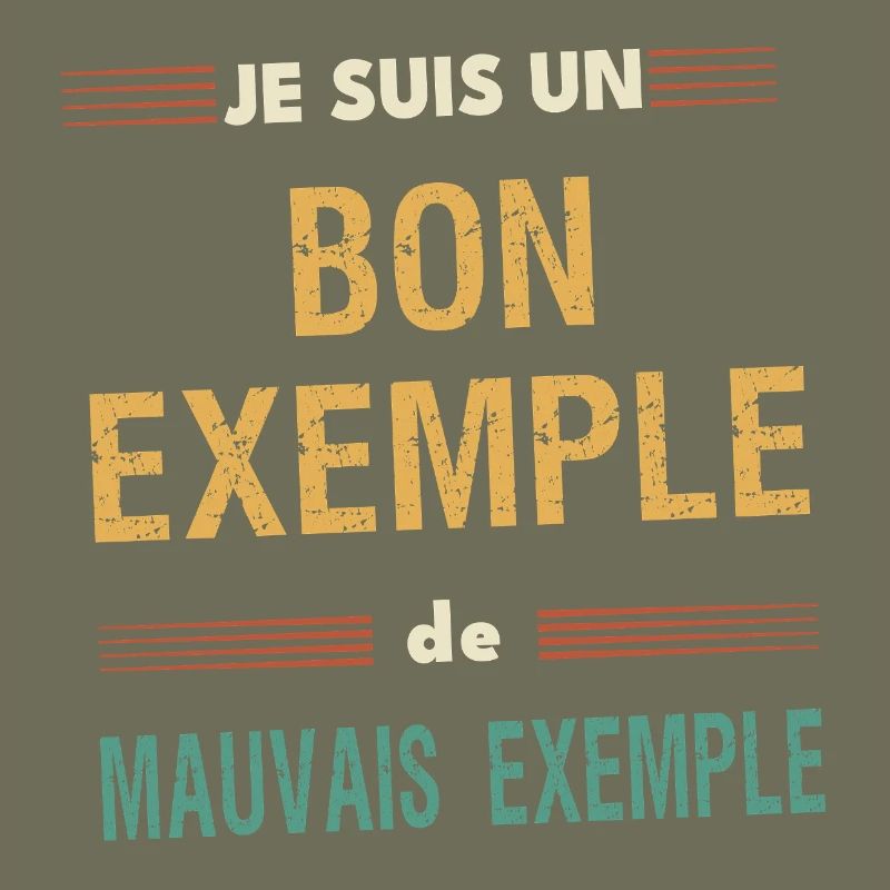 Good Example and Bad Example - Humorous Message