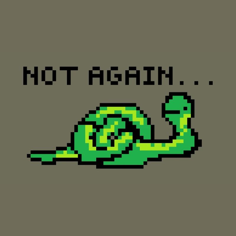 Pixelart Schlange