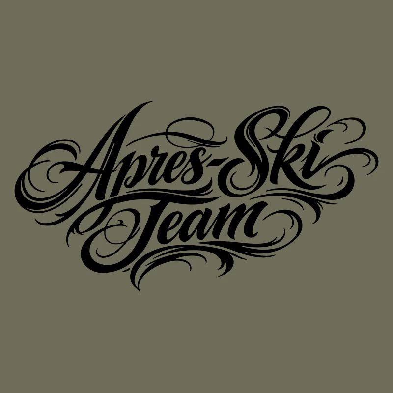 Apres Ski Team Schriftzug