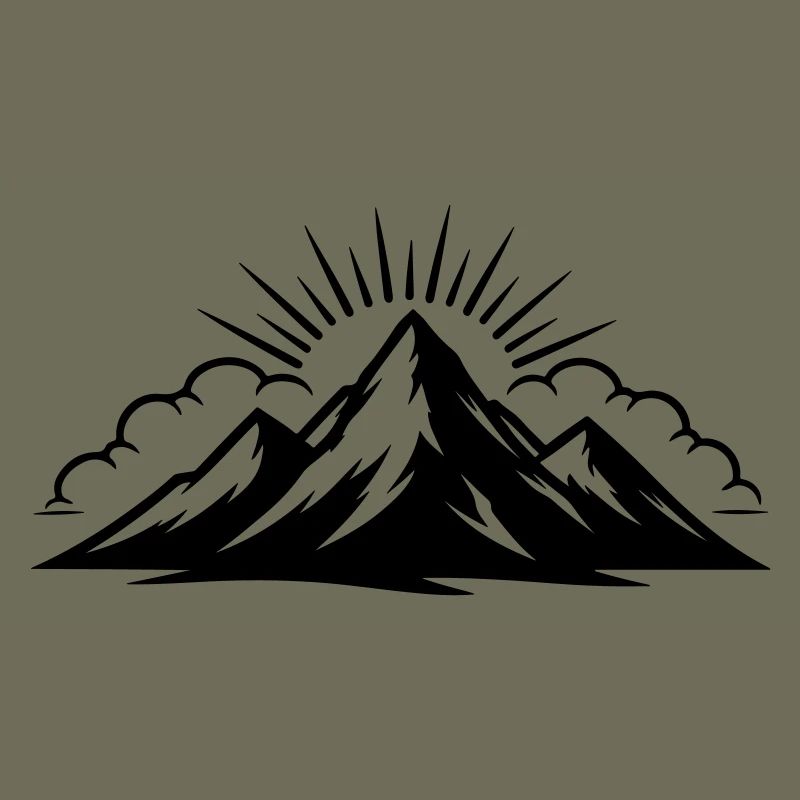 Mountains Clouds Peaks
