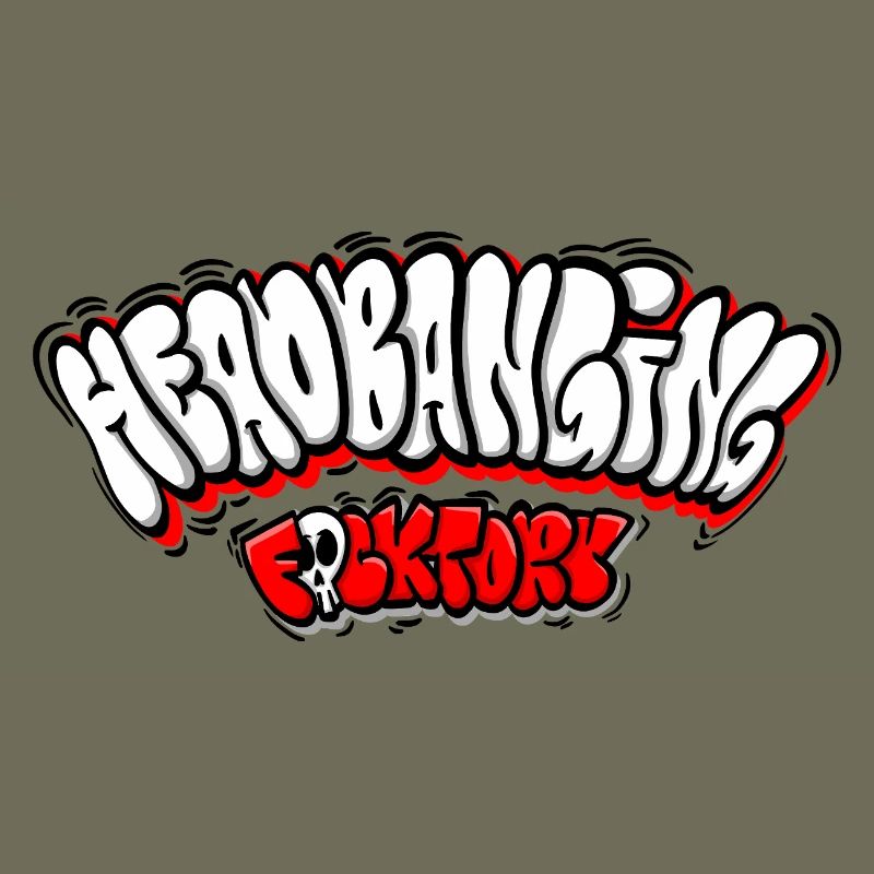 Headbanging-Netzwerk-Graffiti