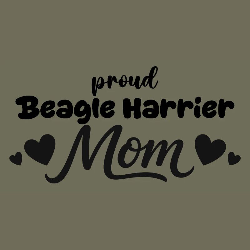 Stolze Beagle Harrier Mutter, Beagle-harrier