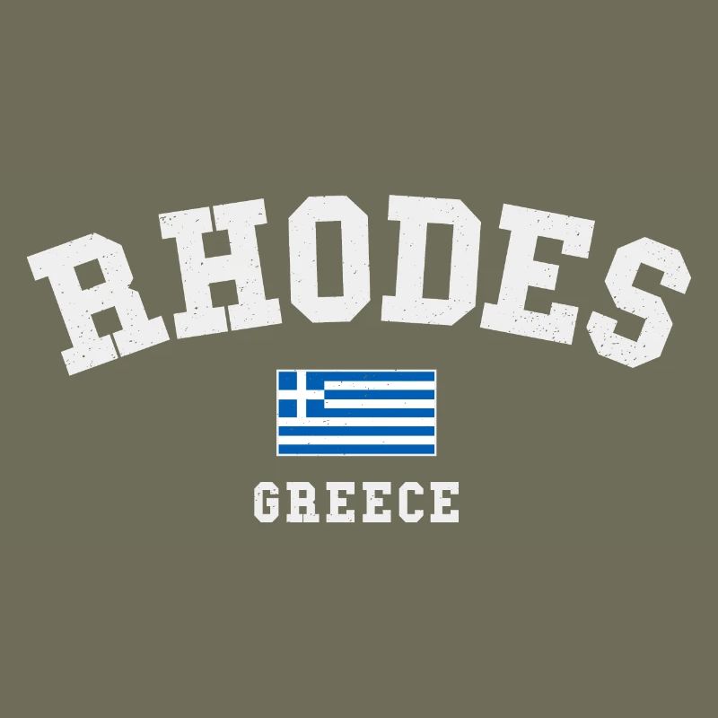 Drapeau de la Grèce de Rhodes