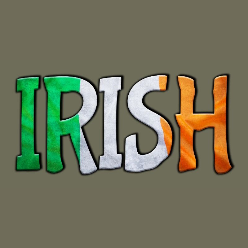 Patchwork de lettres du drapeau irlandais