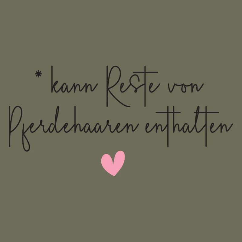 Pferde Pferdehaar lustiger Pferde Spruch Geschenk