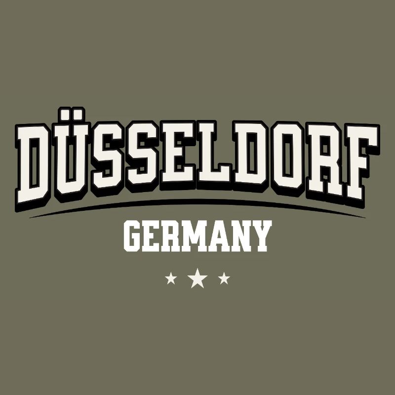 Düsseldorf Germany Blockschrift-Logo
