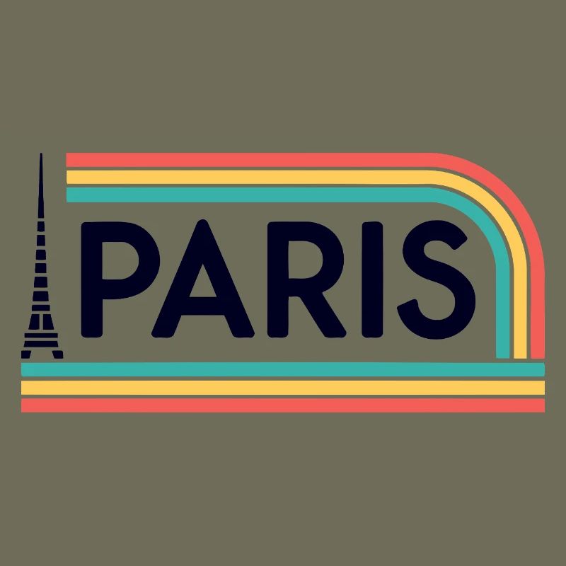 Paris Rainbow Retro