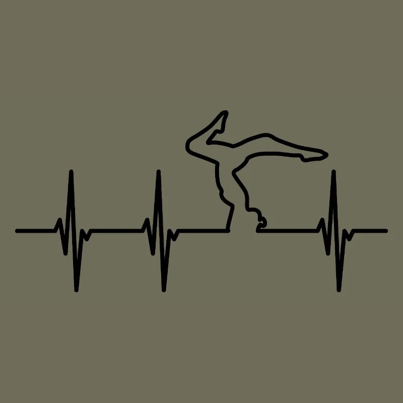 Yoga Pose Pulse Line