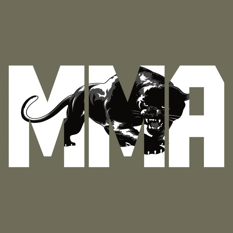 MMA Design mit einer Raubkatze