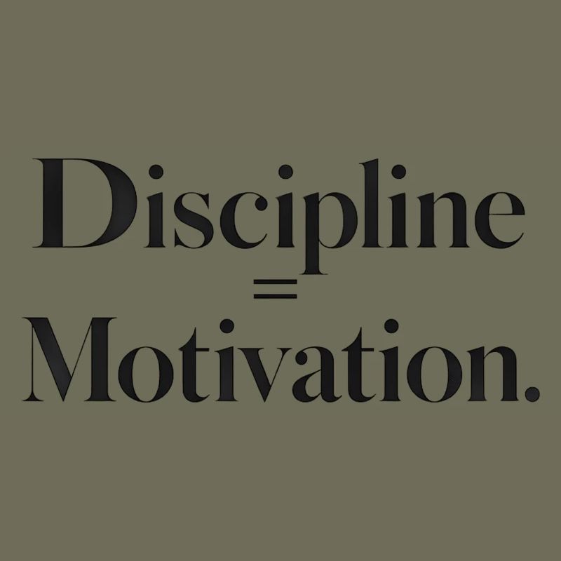 Discipline Motivation Typographie