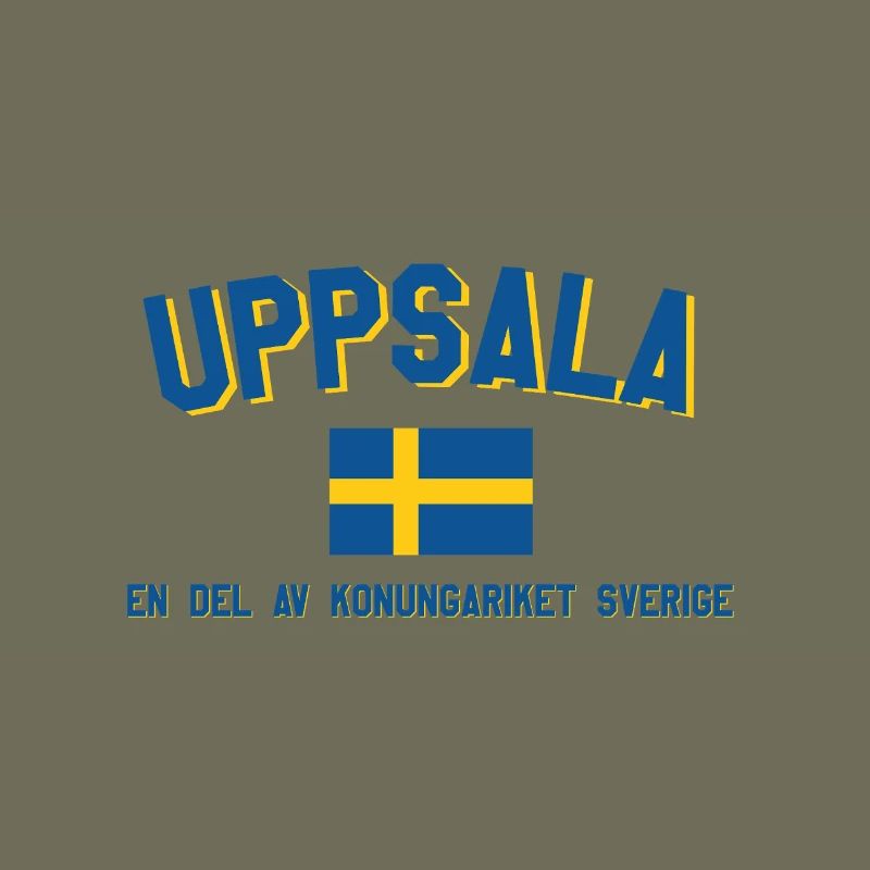 Logo d’Uppsala avec drapeau