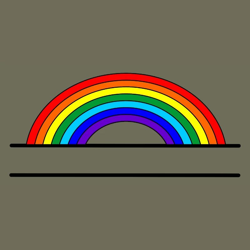 Rainbow name banner