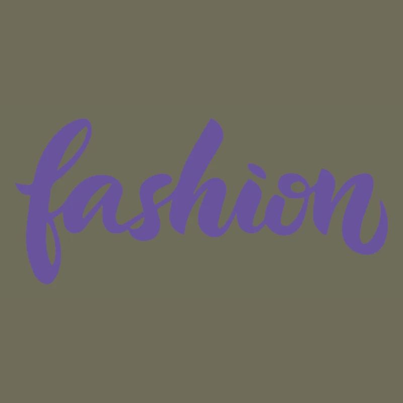 Tendance des écritures de lettrage mode violettes de mode