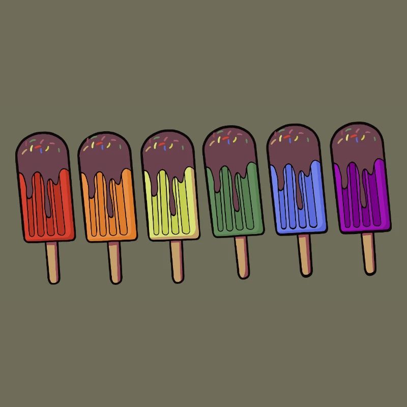 Rainbow Popsicle Parade
