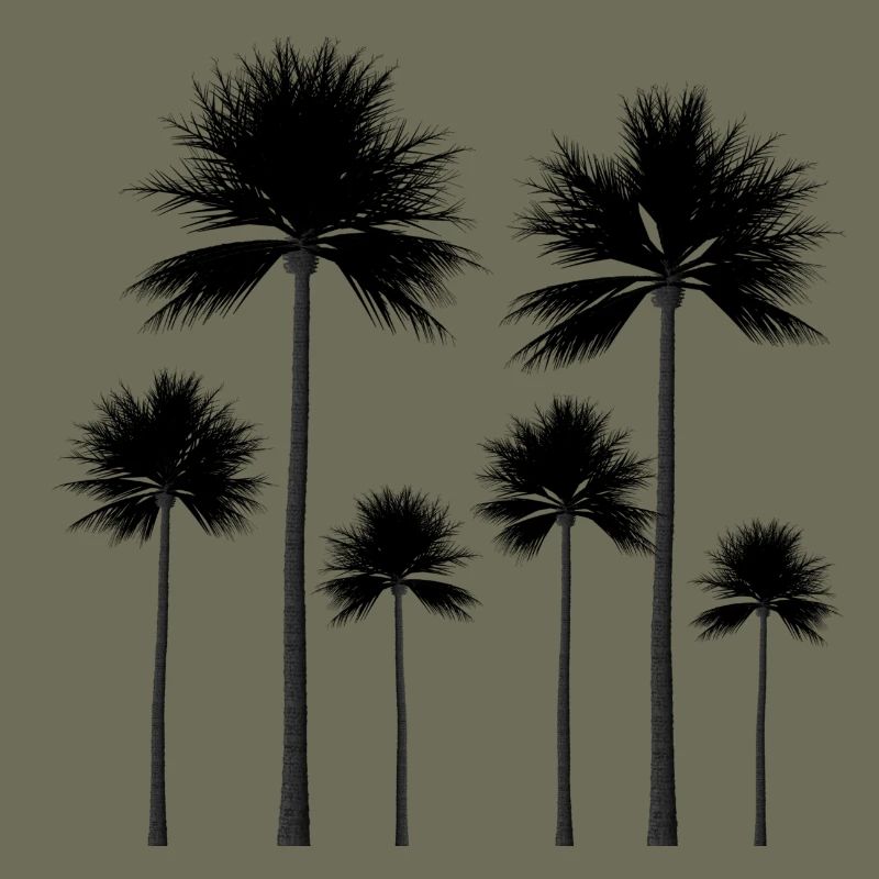 Palm trees silhouette summer gift