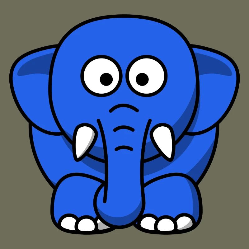 blauer Elefant
