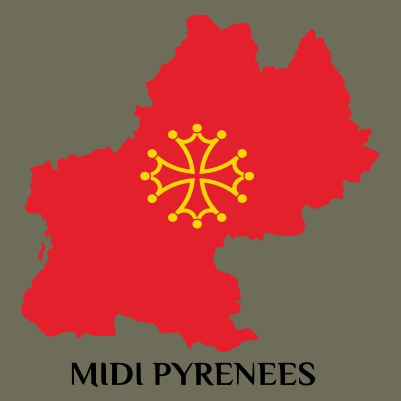 Map of the Midi-Pyrénées