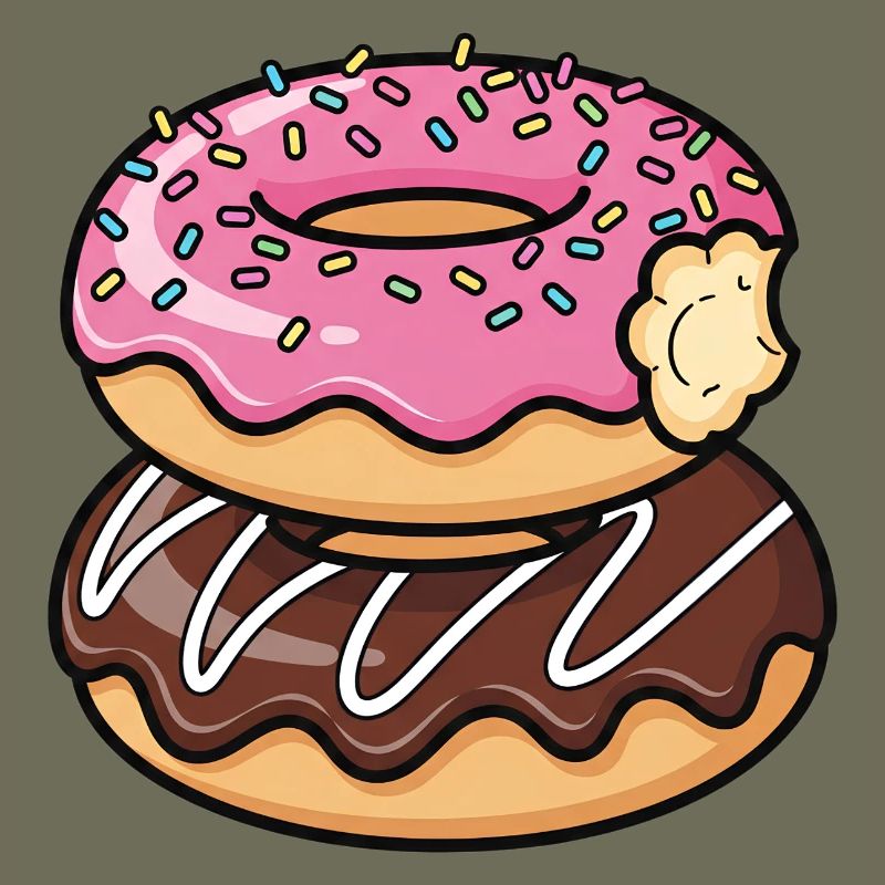 Sweet Stack Donuts Pop Art