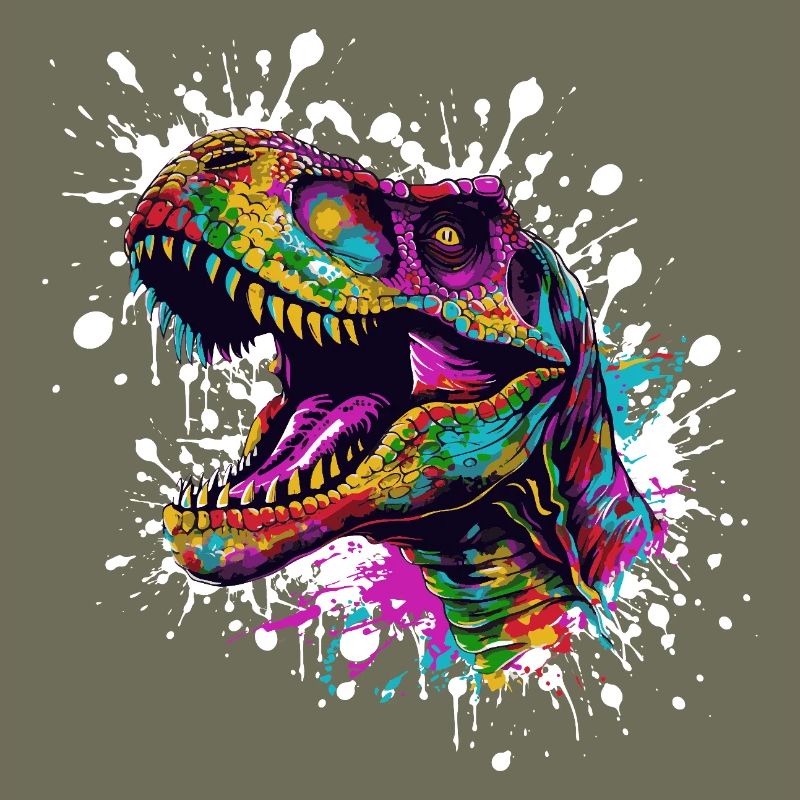 Bunter Dino-Splatter