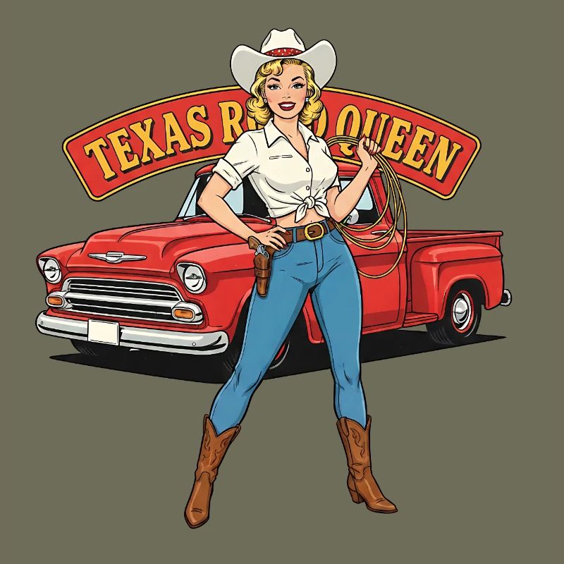 Texas Queen Pinup