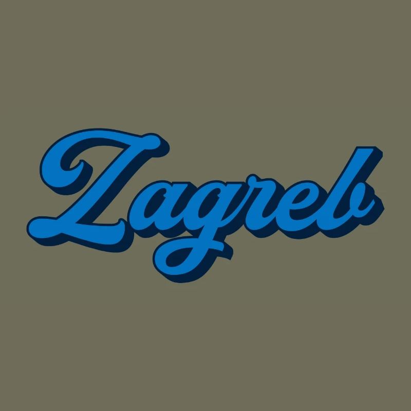 Zagreb Script Logo Stil