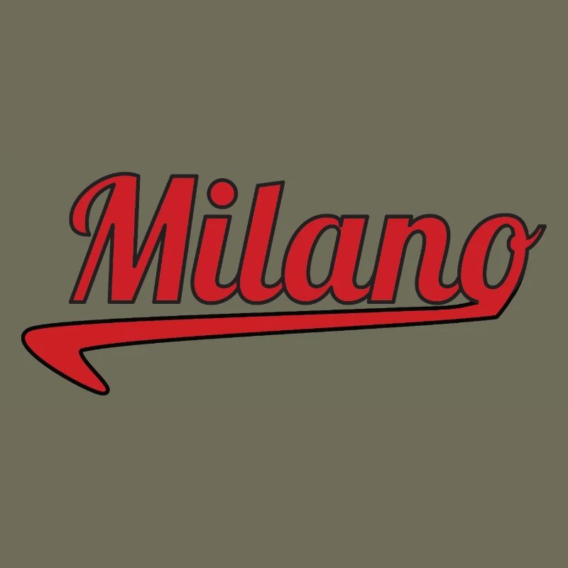 Milano Script Emblem Swoosh