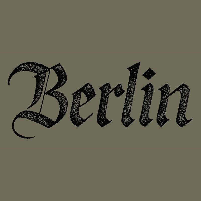 Berlin Gothic Script Vintage Schwarz
