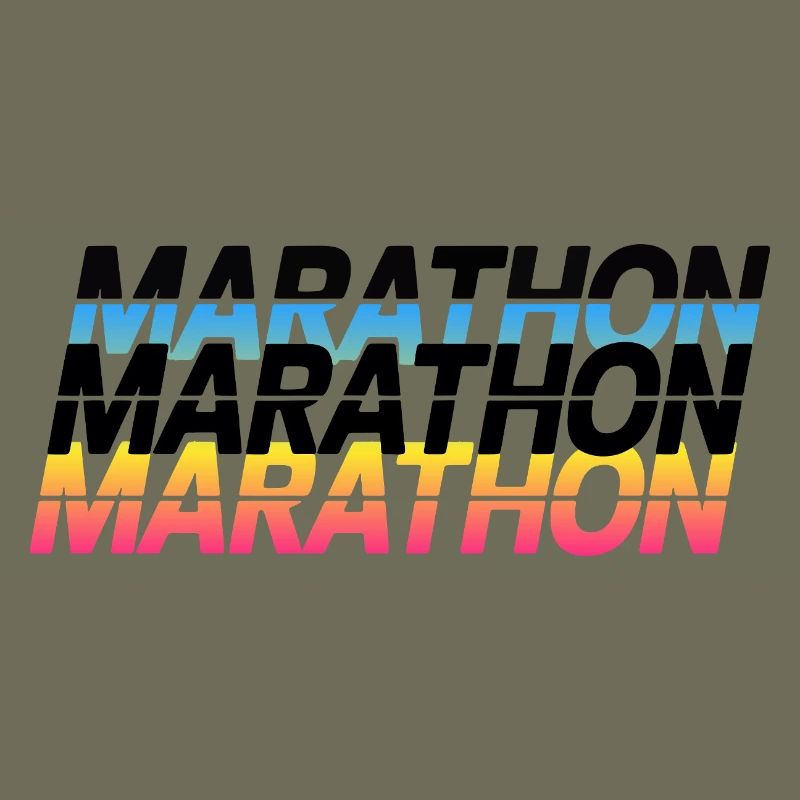 Marathon Gradient Typography