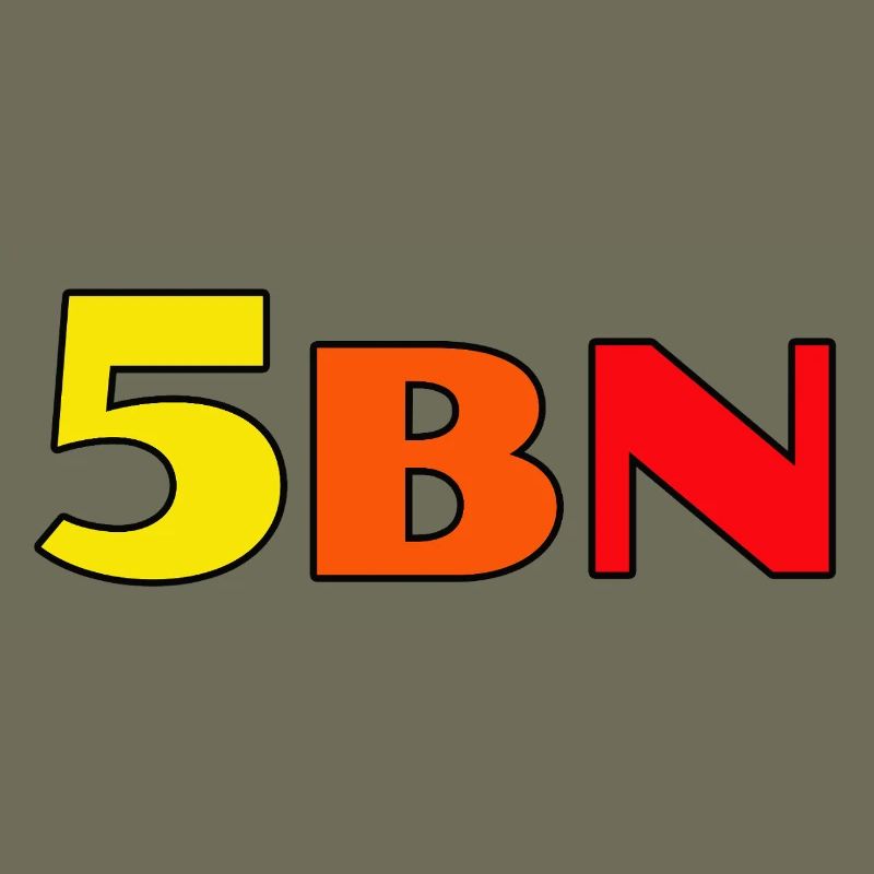 5BN Farbexplosion Blockbuchstaben