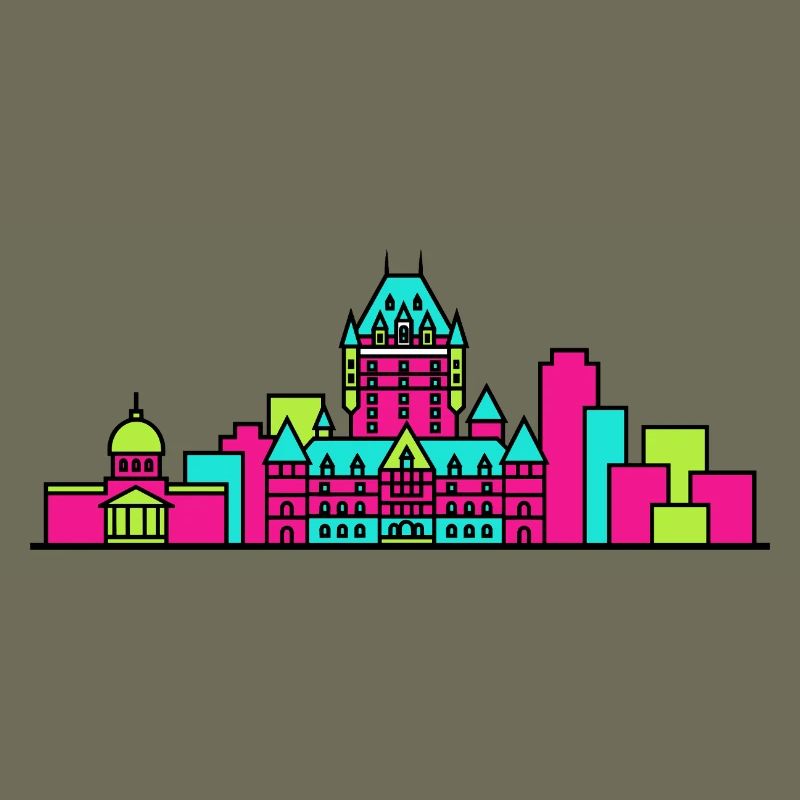 Château de la Skyline de Québec Frontenac Art
