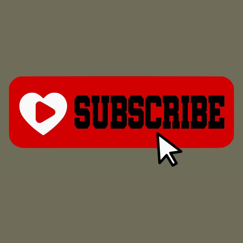 Fabulous YouTube Channel Subscribe Button Icon