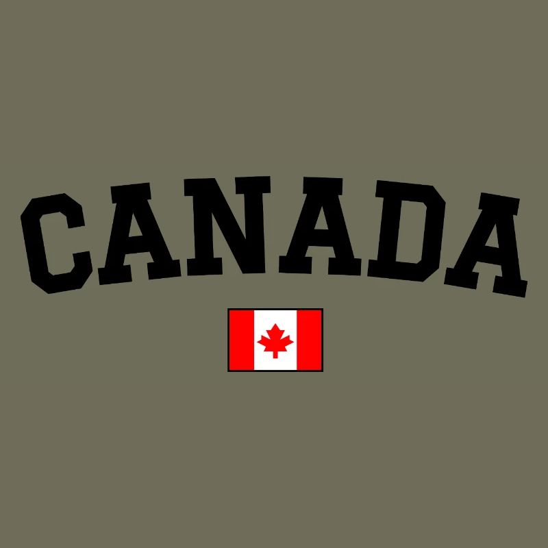 Canada Flag Design Black