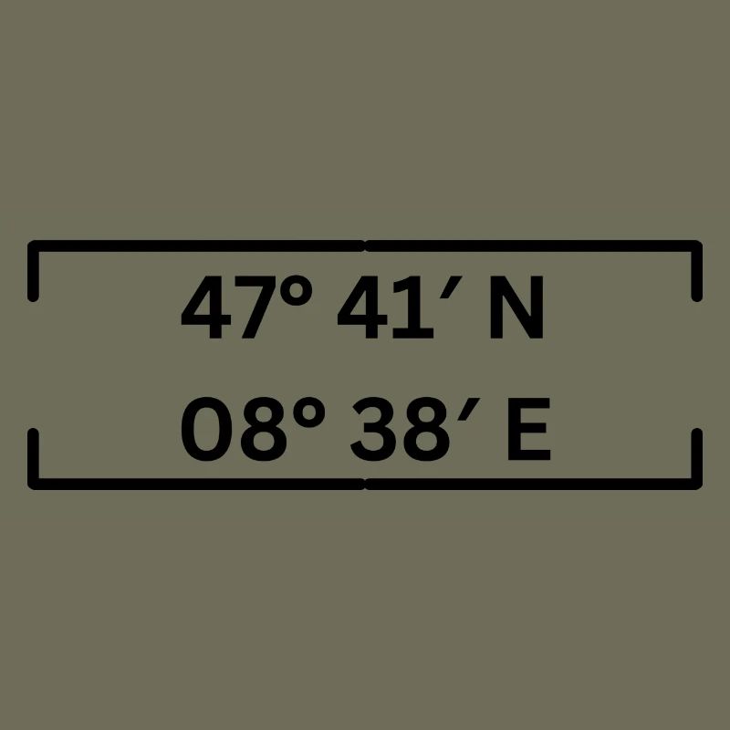 Coordinates Schaffhausen Minimalist