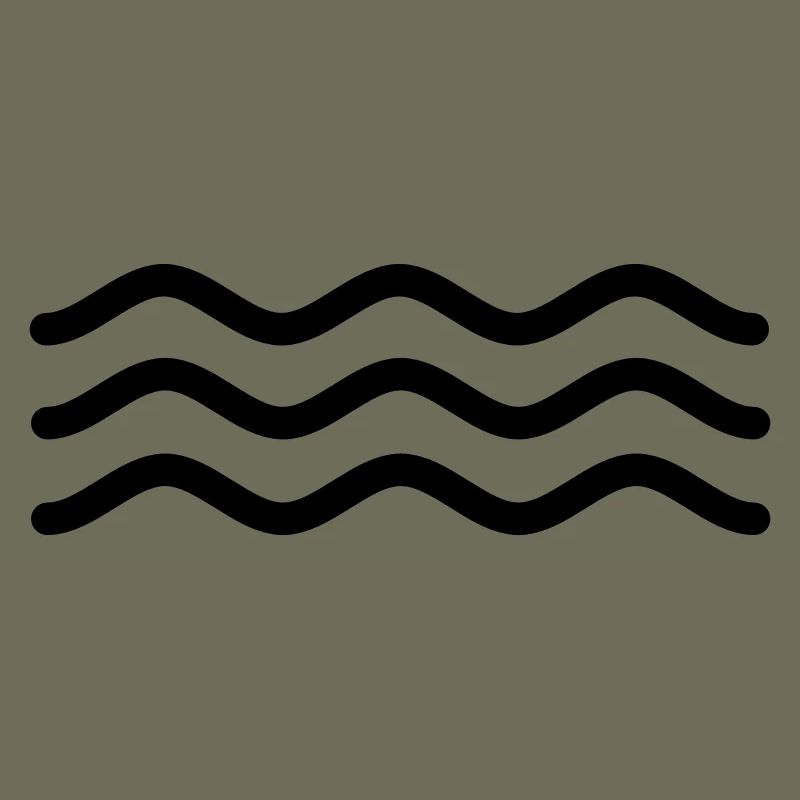 Signe abstrait pour l’eau