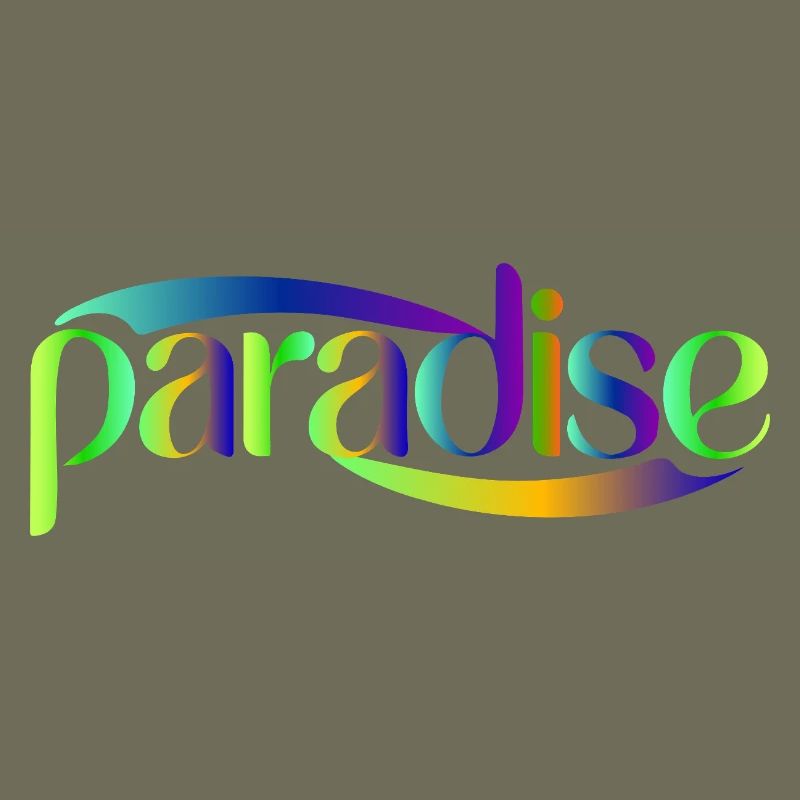 Paradise Rainbow Skriptdesign