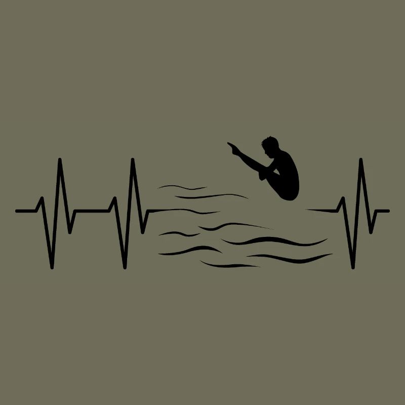 Pulse Diving Diver Cliff Jumping Heartbeat
