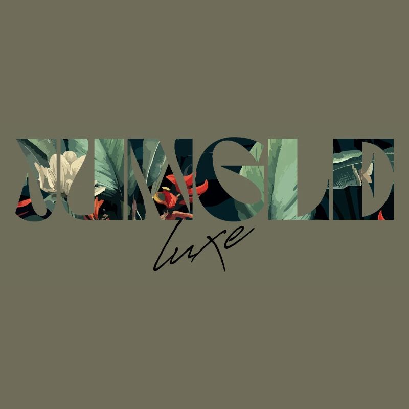 Jungle Luxe Tropical Lettering
