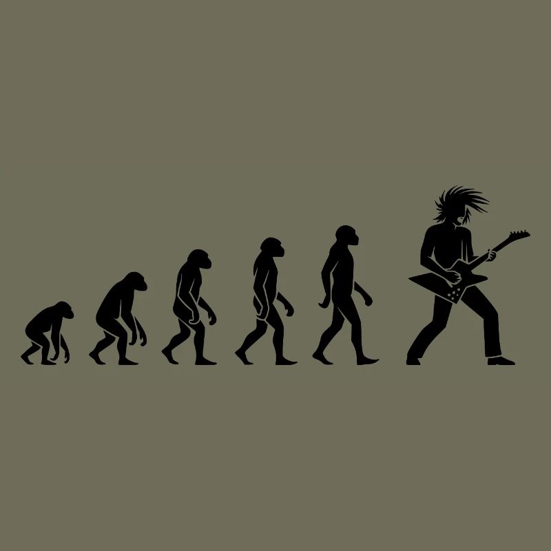 Evolution Rock 'n' Roll Guitarist Design
