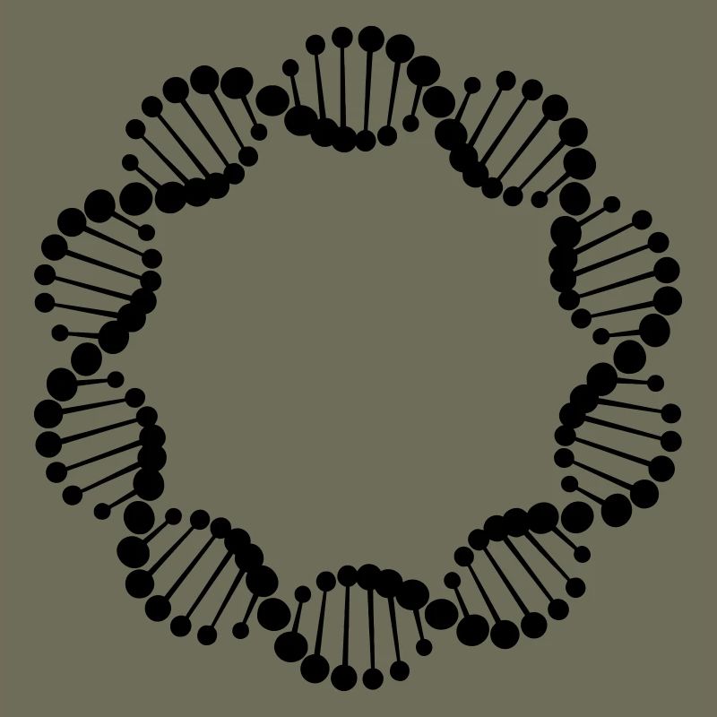 DNA strand in circle
