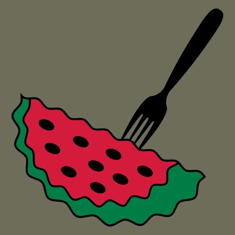 Melon with fork