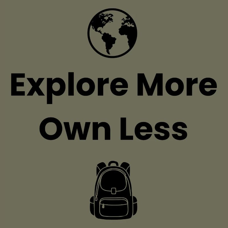 Explorez plus, possédez moins – Chemise d’aventure