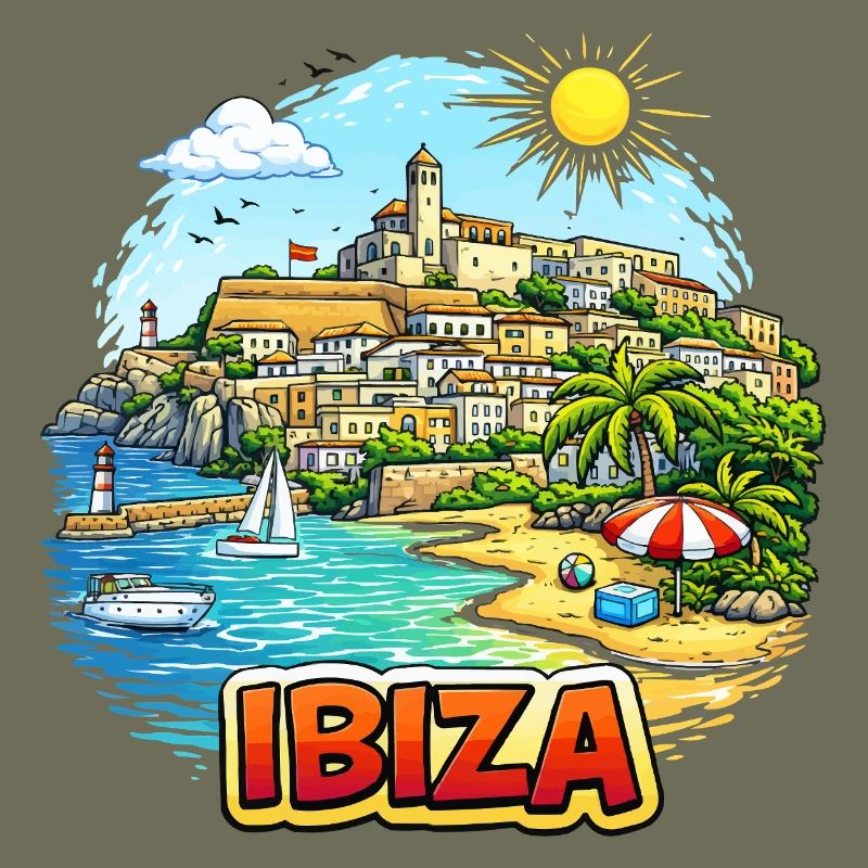 Illustration du Paradis côtier d’Ibiza