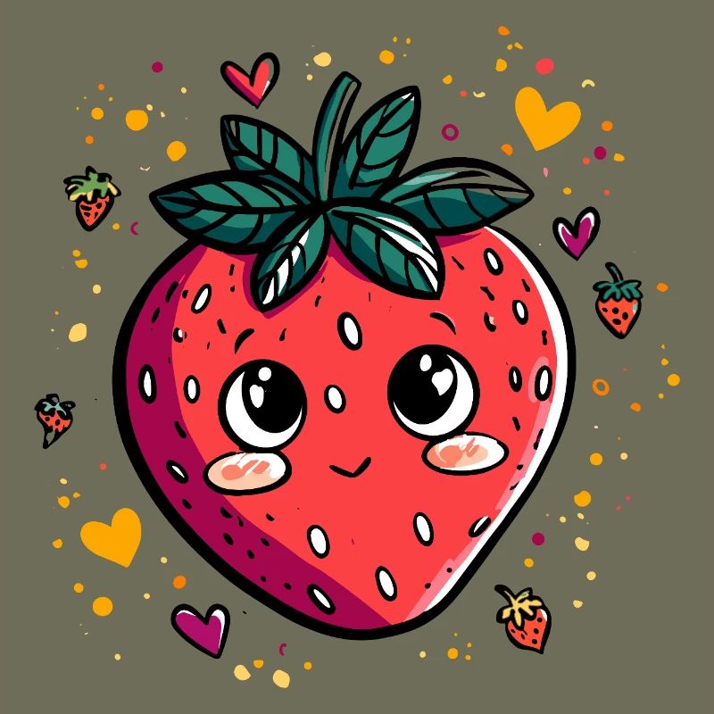 Kawaii Erdbeere