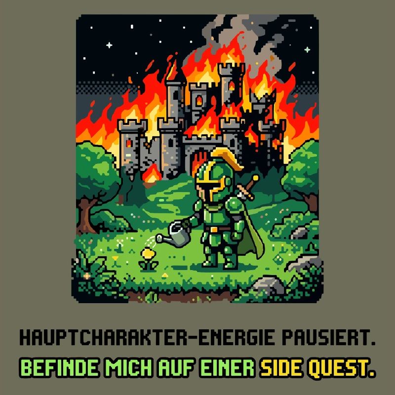 Side Quest Pause Gaming Spruch