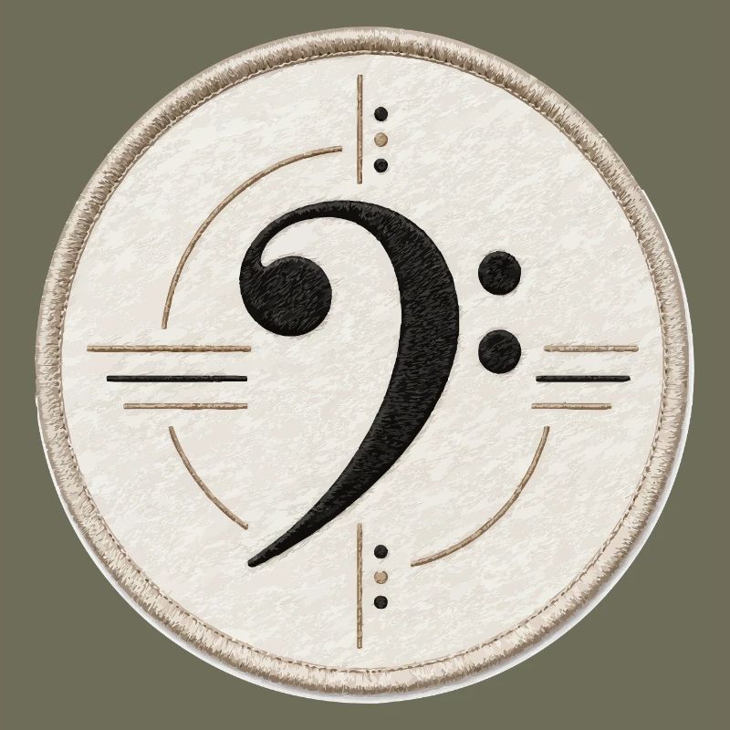 Clé de fa sur le patch