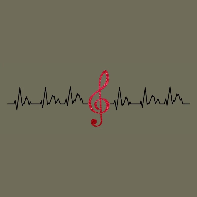 Glowing Treble Clef