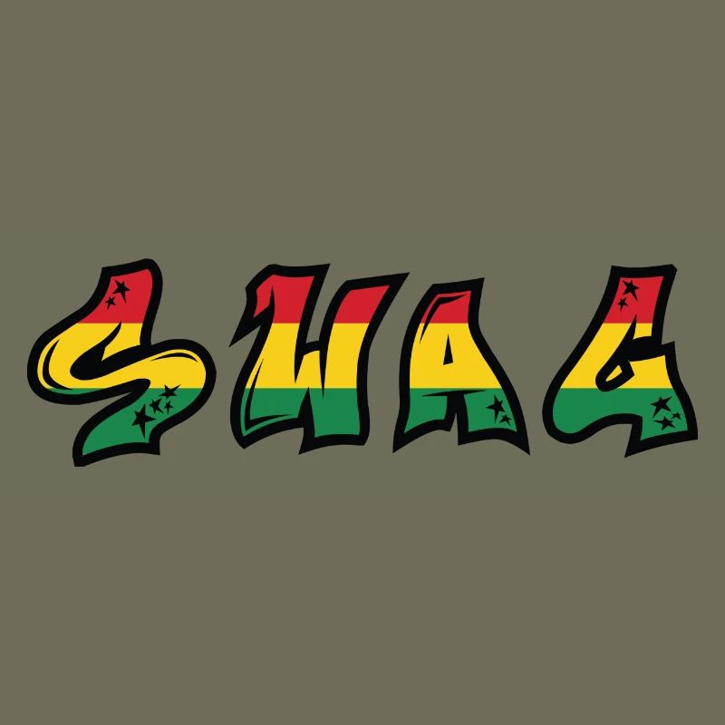 SWAG Rastafari Graffiti Schrift
