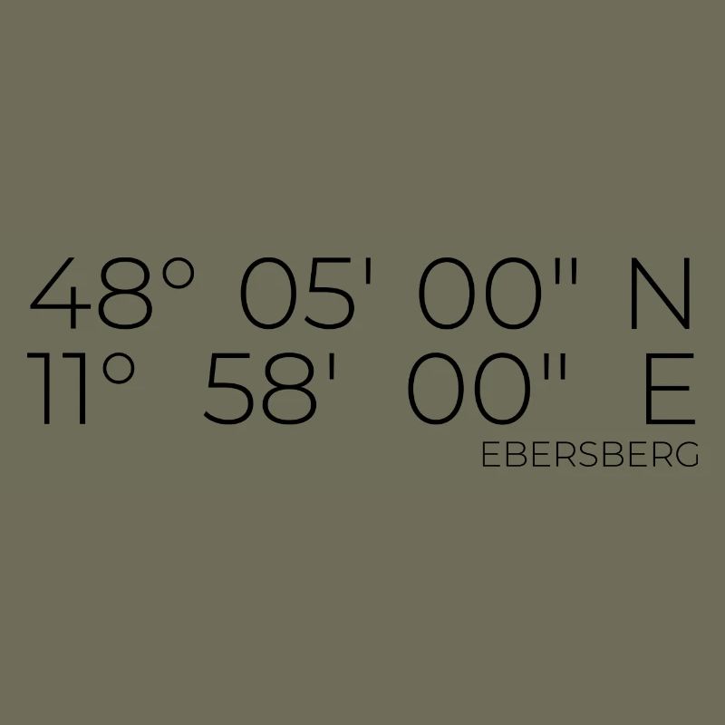 Coordinates Ebersberg, Bavaria