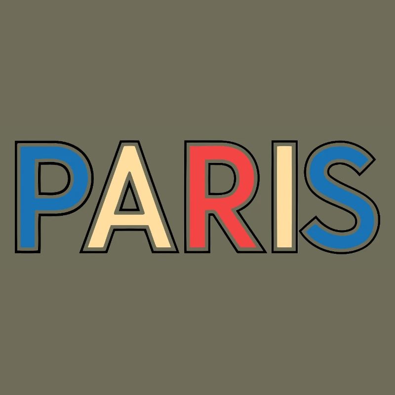 Paris rétro multicolore