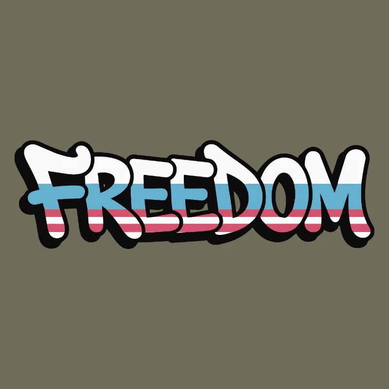 Freedom Typography Statement Design